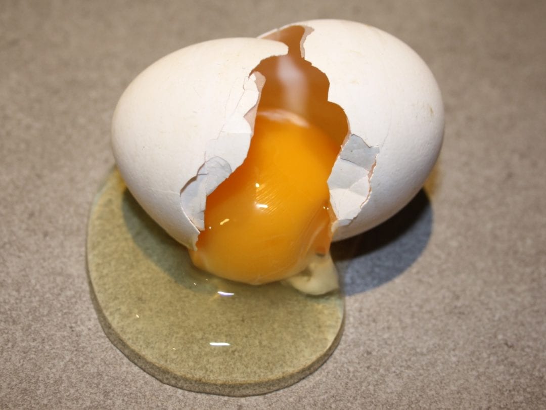 Frische Eier aus dem Supermarkt