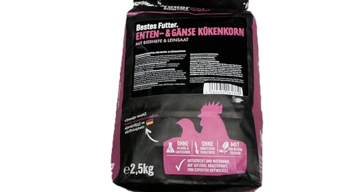 HDmirrorR Enten- und Gänse Kükenkorn 2,5kg | Entenfutter Gänsefutter Küken Entenstarter Gänsestarter