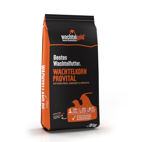WachtelGold Wachtelfutter 10kg - Wachtelkorn ProVital- ohne Gentechnik - Legefutter, Legekorn
