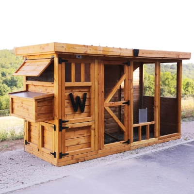 H&uuml;hnerstall Pro Medium mit Voliere