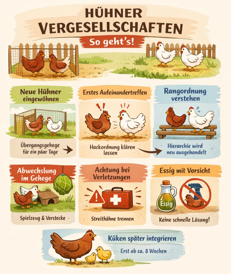 H&uuml;hner vergesellschaften